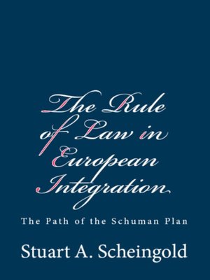 cover image of The Rule of Law in European Integration